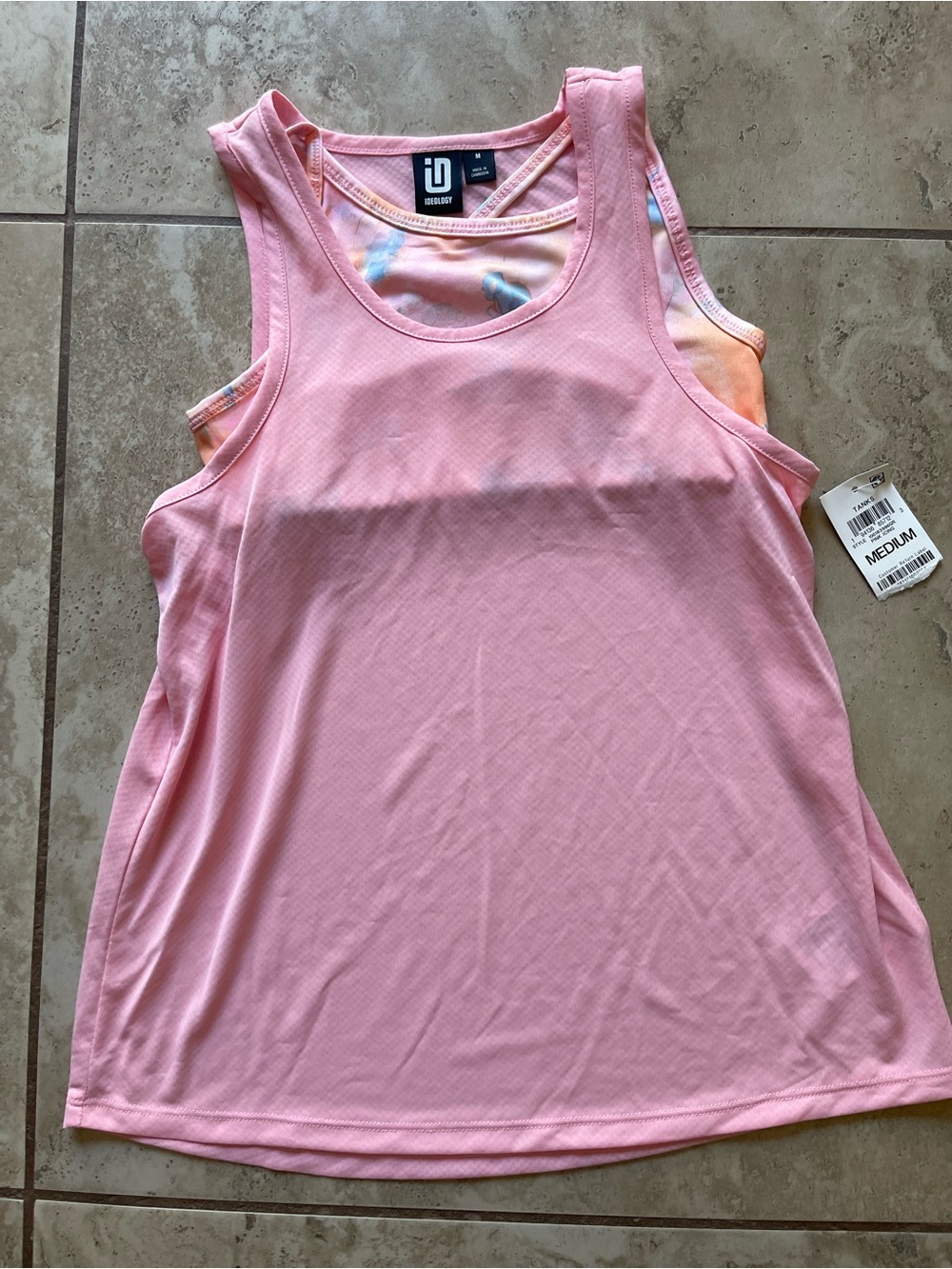 IDEOLOGY  Pink Athletic Tank Top - Medium